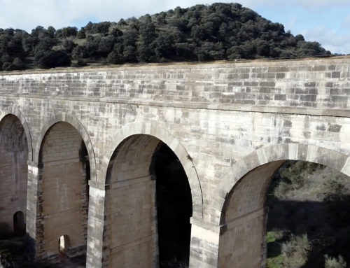 Acueducto de la Retuerta a vista de dron