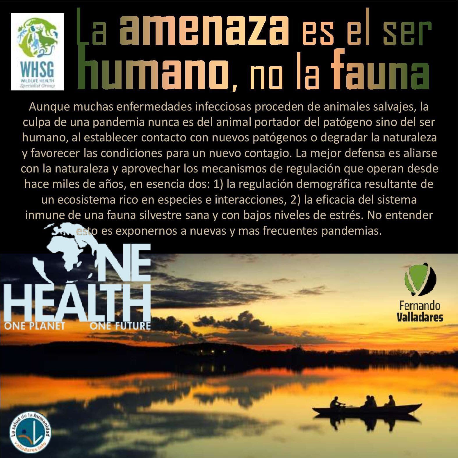 La amenaza es el ser humano