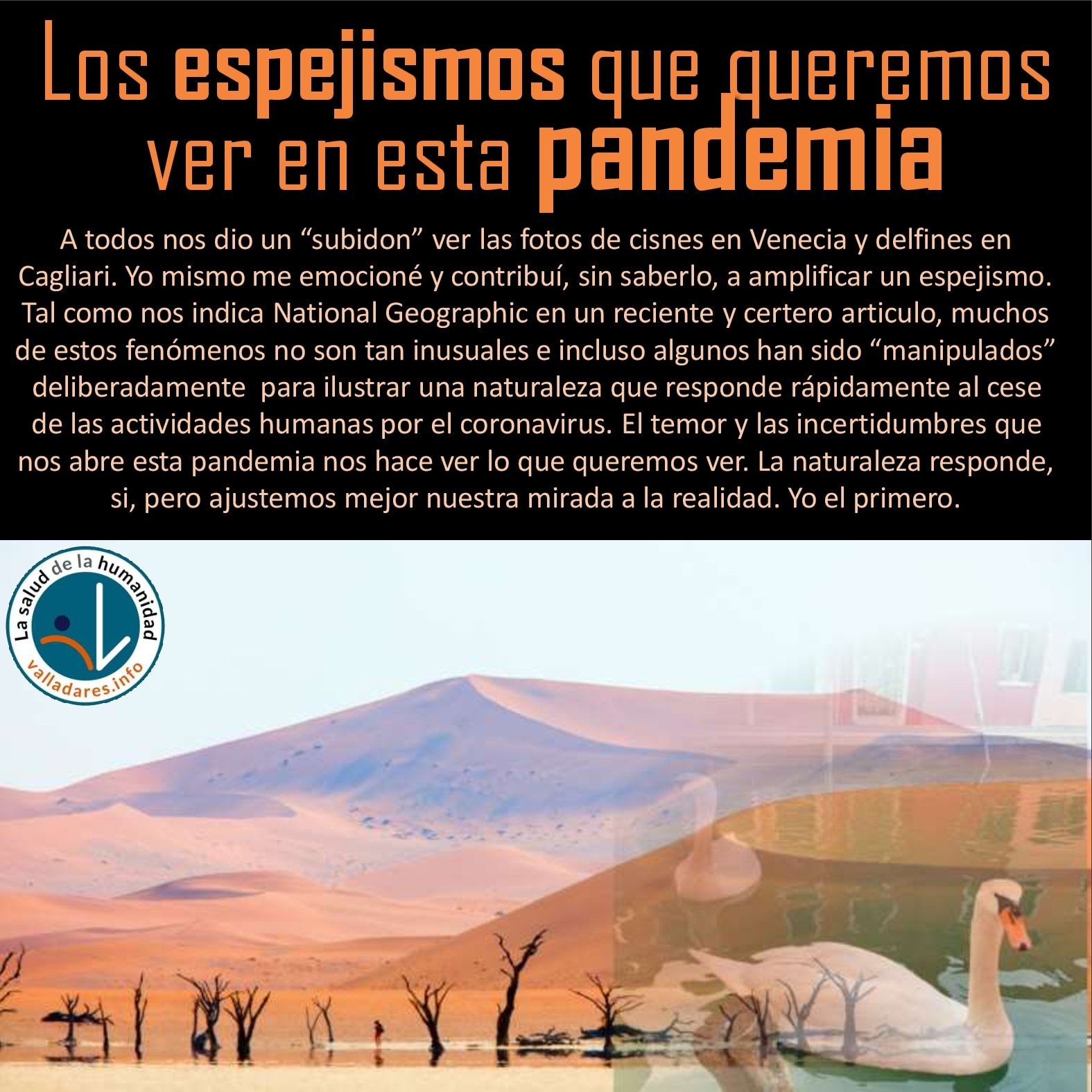 Los espejismos que queremos ver en esta pandemia