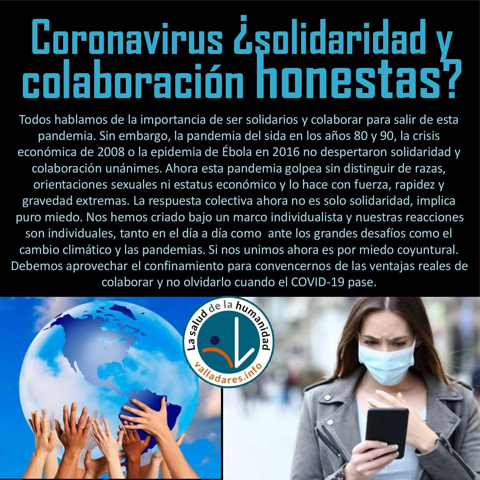 Coronavirus ¿solidaridad y colaboración honestas?