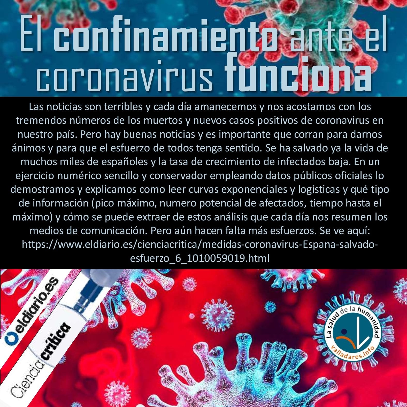 El confinamiento ante el coronavirus funciona
