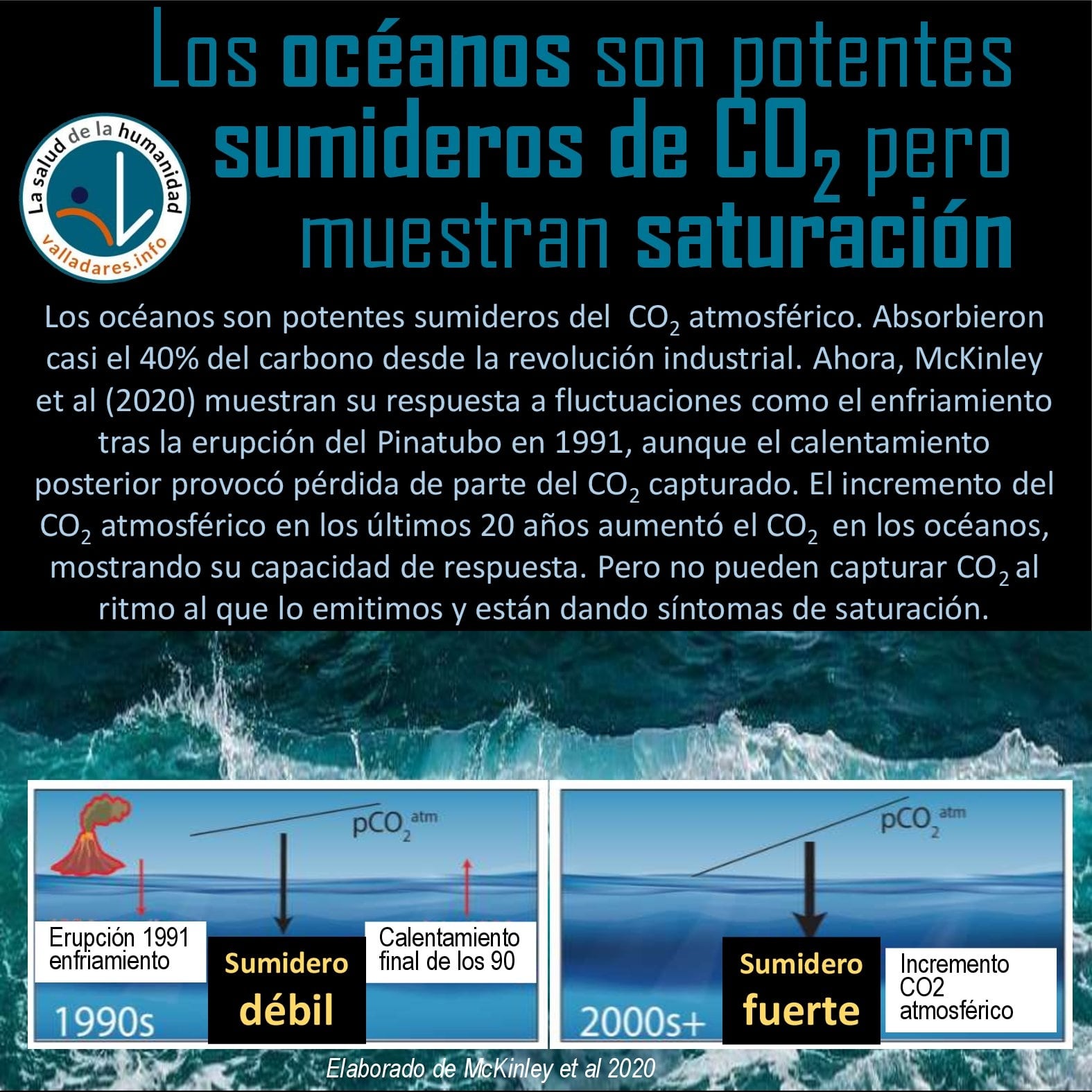 Los océanos son potentes sumideros de CO2 pero muestran saturación