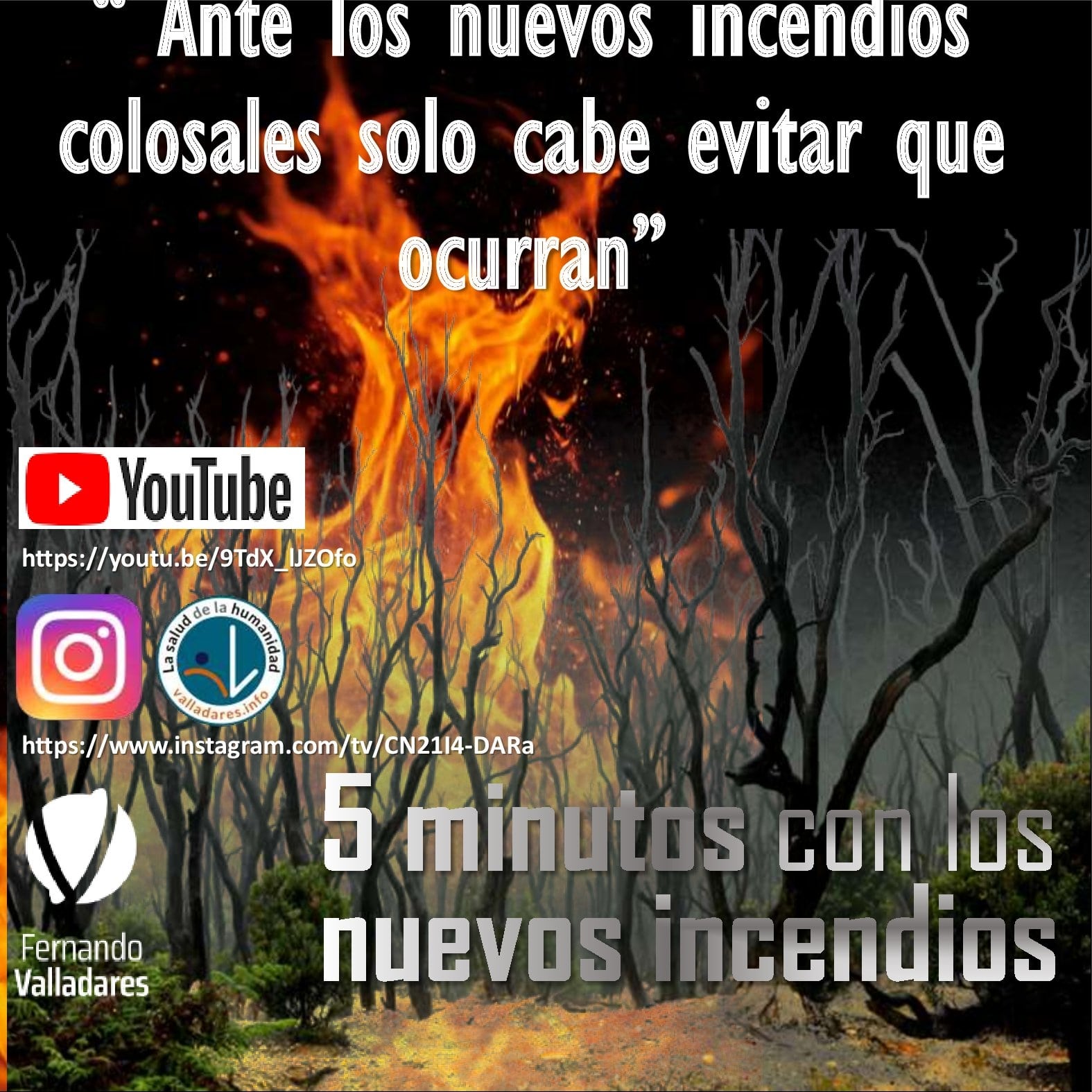 “ Ante los nuevos incendios colosales solo cabe evitar que ocurran”