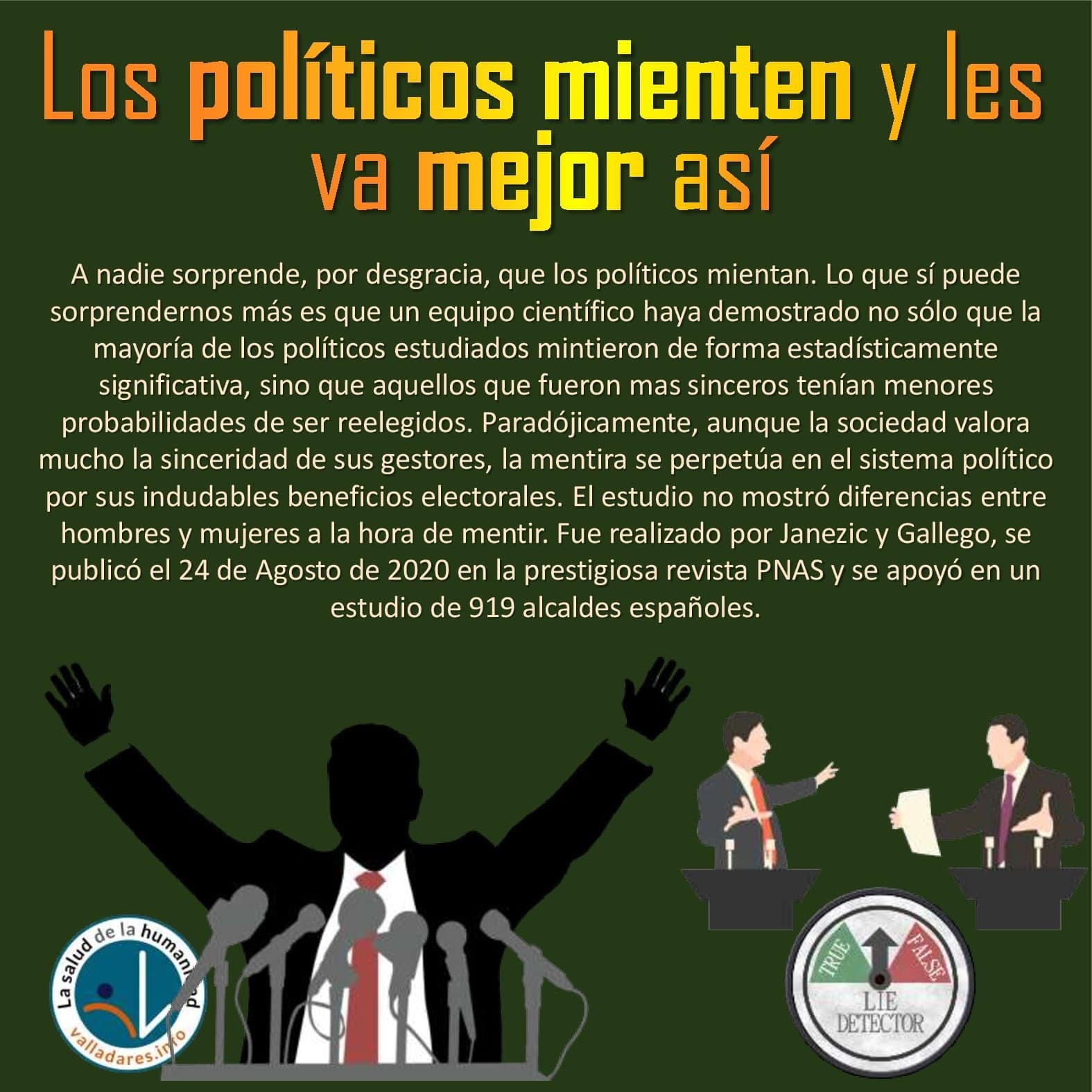 Los políticos mienten y les va mejor así