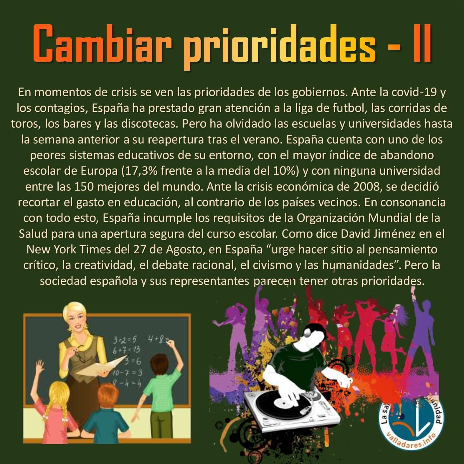 Cambiar prioridades – II