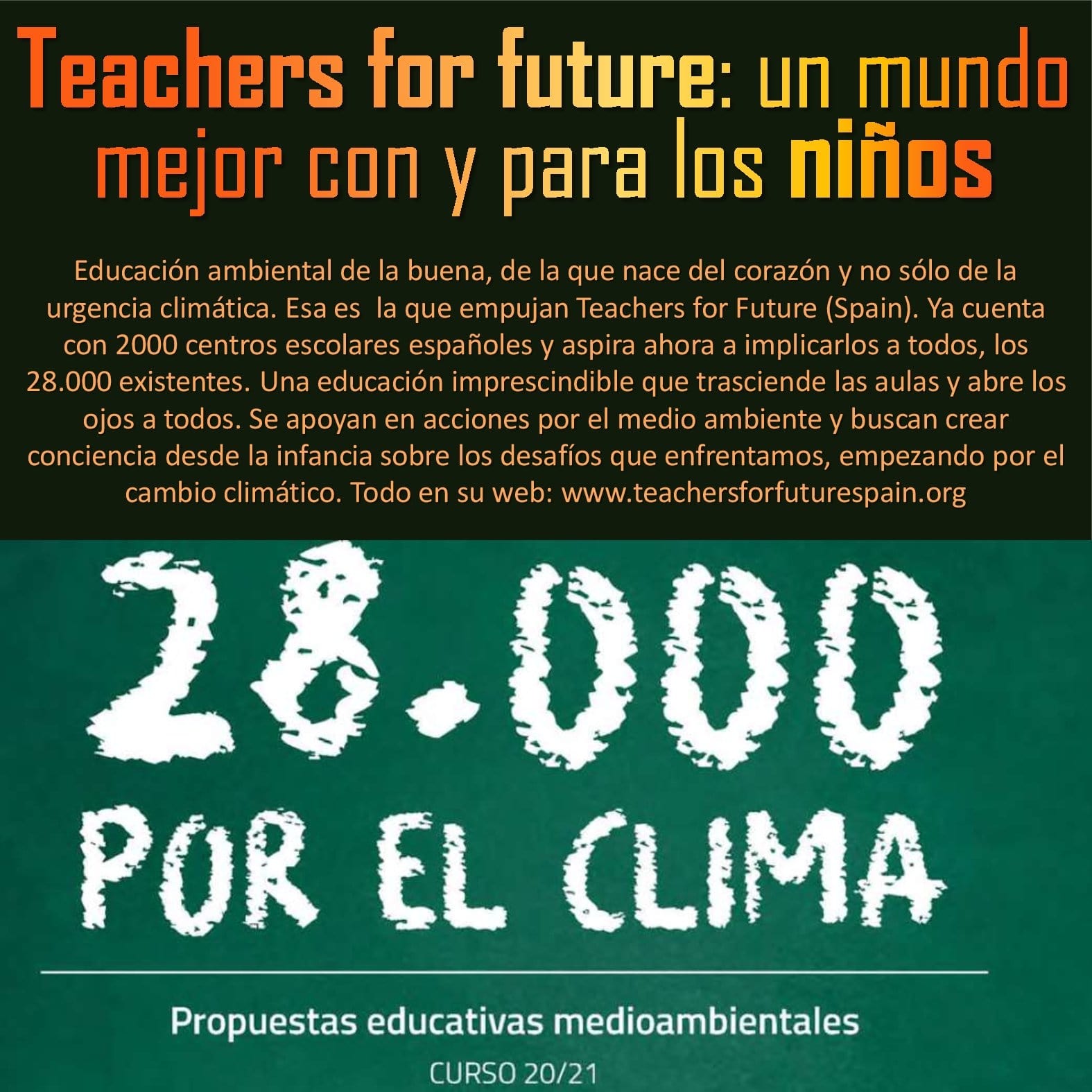 Teachers for future: un mundo mejor con y para los niños