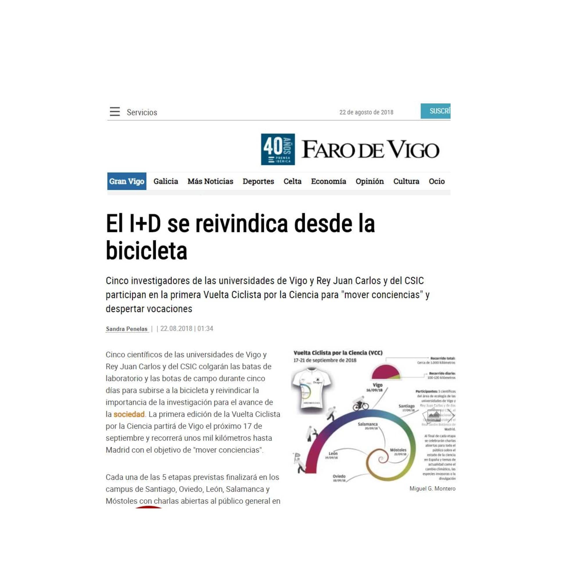 El I+D se reivindica desde la bicicleta