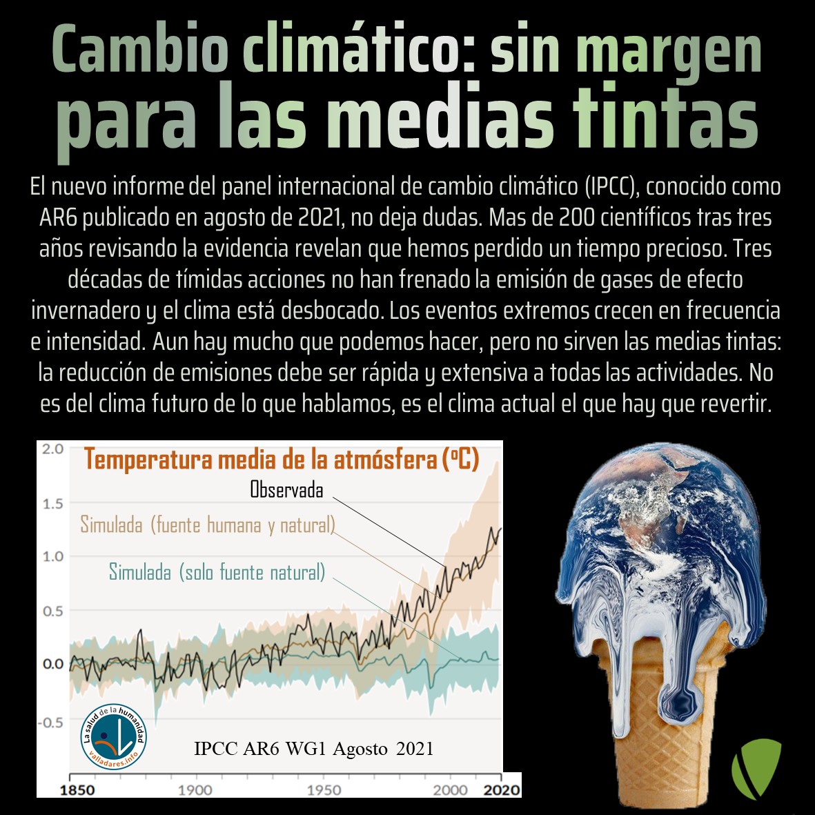 Cambio climático: sin margen para las medias tintas