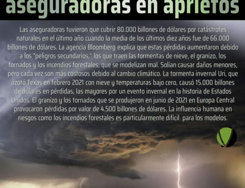 El cambio climático pone a las aseguradoras en aprietos